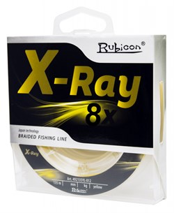 Леска плетеная RUBICON X-Ray 8x 135m Желтая, 0,08 mm 6,5кг - фото 12700