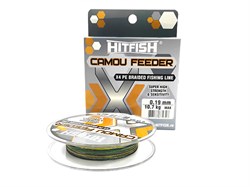  Плетеный шнур HITFISH X4 CAMO FEEDER 150м 0.13мм 6.1кг - фото 13163