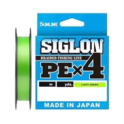 Шнур Sunline SIGLON PE X4 #0.5 3,3кг 150м light green - фото 13305