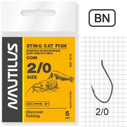 Крючок Nautilus Stinng Cat Fish Сом SCF-1219BN № 2.0 (уп. 5шт) - фото 13375