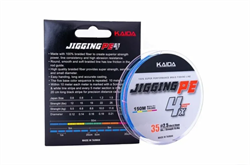 Шнур плетёный Kaida Jigging PE 4Х 150м 0,19мм.10.0кг Multicolor - фото 19129