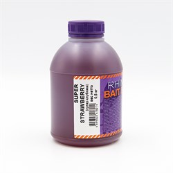 Bait Booster Rhino Liquid Food (жидкое питание) Super Strawberry (супер клубника), банка 0,5 л - фото 23942