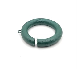 Груз кольцо с литым ушком цв.зеленый 110гр - фото 28935