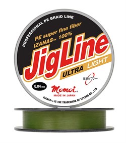 Шнур JigLine Uitra Light 0,06 мм, 5,0 кг, 100 м, хаки 26141 - фото 30976