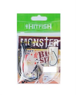 Офсетный крючок HITFISH Monster Offset Hook # 6/0 (уп, 4 шт) 26444 - фото 31413