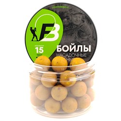 Бойлы варёные насадочные (в банке) Fishing Band Sweet Corn 15 мм 100 гр 29554 - фото 37192