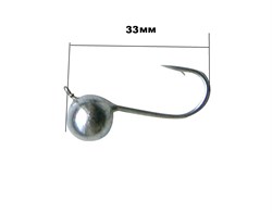Мормышка вольфрам Шар д,10мм. 8,85гр  цв, никель 31037 - фото 40315