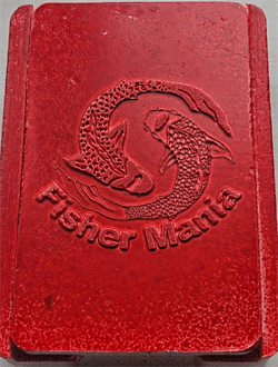 Мотыльница Fisher Mania красная большая, пенопластовая 100*80*35мм 31598