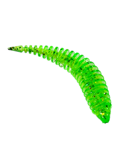 Приманка ZUB-MAGGOT SLIM 40мм(1,5")-12шт, (цвет 351) шартрез с блестками 32673