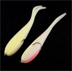 Рыбки поролоновые Leader Slug на двойнике 175мм. #18 UV (уп, 3шт) 33550