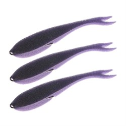 Рыбки поролоновые Leader Slug на двойнике 150мм. #30 UV (уп, 3шт) 33551