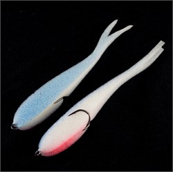 Рыбки поролоновые Leader Slug на двойнике 150мм. #16 UV (уп, 3шт) 33554