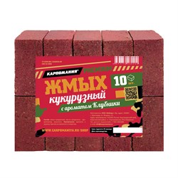 Жмых кукурузный с ароматом клубники PREMIUM (кубики)  33579