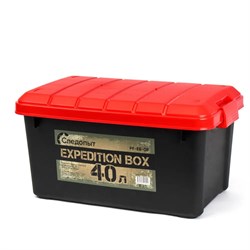 Ящик многофункциональный Следопыт Expedition Box (40 л) черный/красный 33684