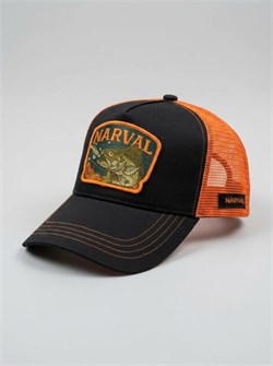 Кепка с сеткой Narval Fishing Mesh Cap The Hit Patch Black/Orange 34405