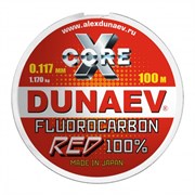 Леска Dunaev Fluorocarbon RED 0.310мм 7,5 кг 100м