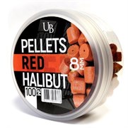 Пеллетс насадочный Ultrabaits (RED HALLIBUT) 8мм