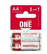 Алкалиновые батарейки пальчиковые Smartbuy ONE LR6/2SB (SOBA-2A02SB-Eco) (уп.2шт)