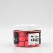 Бойлы Rhino Pop-up, 12 mm, 50 гр, roll & dumbells, Mamba (шелковица+секрет), флюро розовый
