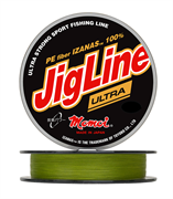 Шнур JigLine Ultra PE 0,16 мм, 12,0 кг, 150 м, хаки 26136