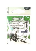 Вертлюг Hitfish Diamond Eye Imprssed Rolling Swivel 62114 #12 7кг (уп.11шт) 29532