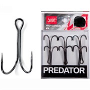 Крючки-двойники Lucky John PREDATOR сер. LJH121 разм.006 8 шт. 30150