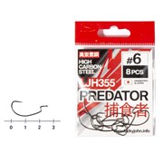 Крючки офсетные Lucky John PREDATOR сер. LJH355 #6 (уп. 8шт) 30173