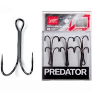 Крючки-двойники LUCKY JOHN Predator LJH121 №1/0, 6 шт 30998