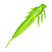 Приманка ZUB-LARVA 60мм(2,4")-7шт, (цвет 351) шартрез с блестками 32783
