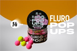 Бойлы плавающие FLURO POP UPS ULTRABAITS (БАБЛ-ГАМ) 14 мм, банка 30 гр. 32985
