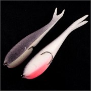 Рыбки поролоновые Leader Slug на двойнике 175мм. #15 UV (уп, 3шт) 33545