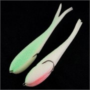 Рыбки поролоновые Leader Slug на двойнике 175мм. #19 UV (уп, 3шт) 33549