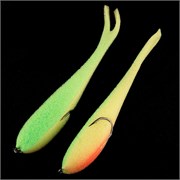 Рыбки поролоновые Leader Slug на двойнике 150мм. #24 UV (уп, 3шт) 33552