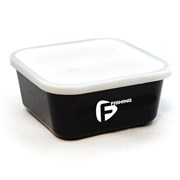 F-FISHING Коробка для мотыля с ситом и крышкой Made in Italy 166х166х75мм 33906