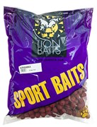 Бойлы тонущие LION BAITS серии СПОРТ Клубника 20мм 5кг 34285