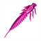 Приманка ZUB-LARVA 60мм(2,4")-7шт, (цвет 130) маджента с блестками 32782