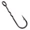 Одинарный крючок CF Round bent fixative shank №12  уп.15шт 33330