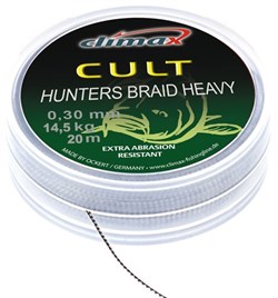 Поводковый материал Climax CULT Heavy Hunters Braid silt, 30 lbs, 20 m - фото 11371