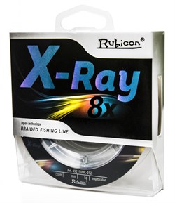 Леска плетеная RUBICON X-Ray 8x 150m Мультиколор, 0,25 mm 26,1кг - фото 12641