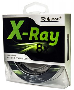 Леска плетеная RUBICON X-Ray 8x 135m Зеленая, 0,08 mm 6,5кг - фото 12643