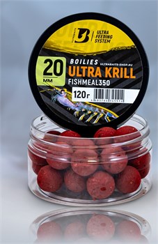 Бойлы ULTRABAITS FISHMEAL 350 (ULTRA KRILL) 20 мм., банка 120 гр. - фото 14822