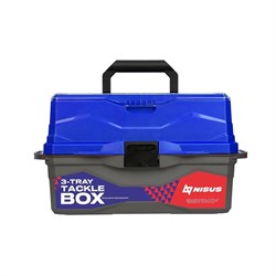 Ящик рыболовный Nisus Tackle Box трехполочный синий - фото 17248