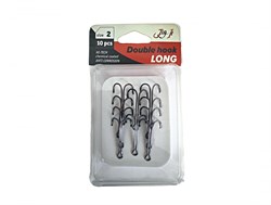 Двойник JIG IT Long double hooks, 10 шт/уп. №2 - фото 18452