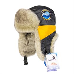 Шапка-ушанка Skadi Gear Yakutia (Lokker Point) black/honey/волк р56-58 20014 - фото 20473
