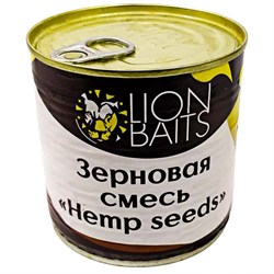 Зерновая смесь LION BAITS Hemp seeds Конопля 430мл - фото 21822