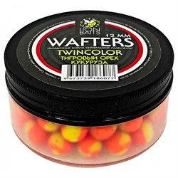 Бойлы нейтральной плавучести Wafters twincolor LION BAITS Тигровый орех - Кукуруза 12мм - фото 21858