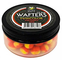 Бойлы нейтральной плавучести Wafters twincolor LION BAITS Клубника - Мед 12мм - фото 21862