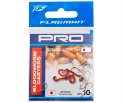 Крючок Flagman Bloodworm Caster Pro №14 10шт - фото 22750