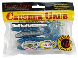 Твистеры съедобные LJ Pro Series Crusher Grub 3.9 in (99 мм), цвет T05, 5 шт 21582 - фото 23054