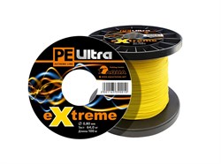 Плетеный шнур Aqua PE Ultra Extreme 0,80мм 64кг 100m (цвет желтый)  - фото 25018